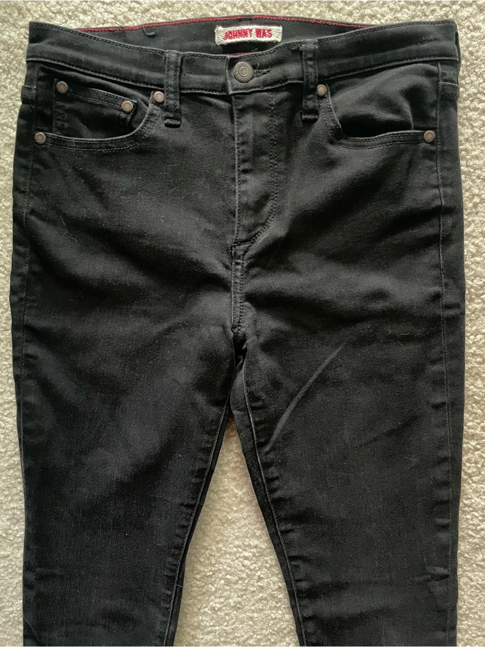 Johnny Was Black Skinny Jeans Women’s Size‎ 26 Preowned Good